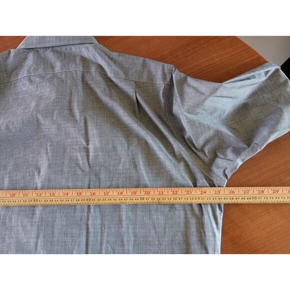 Lauren Ralph Lauren Mens Dress Shirt Gray Large 16 1/2 32/33 Button Up Non Iron - Picture 10 of 11